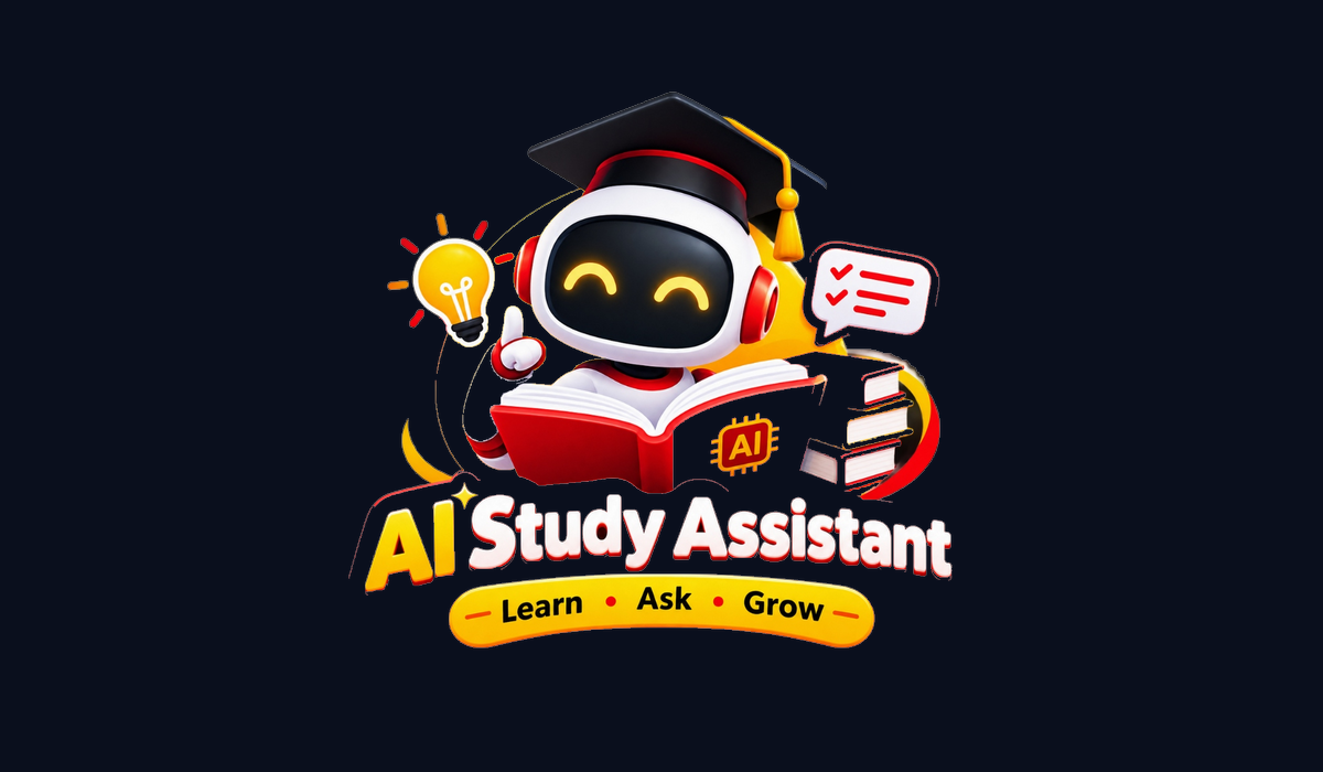 AI Study Assistant - 3D Mascot Logo